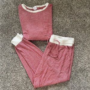 Stars Above Lounge Set Red and White Striped